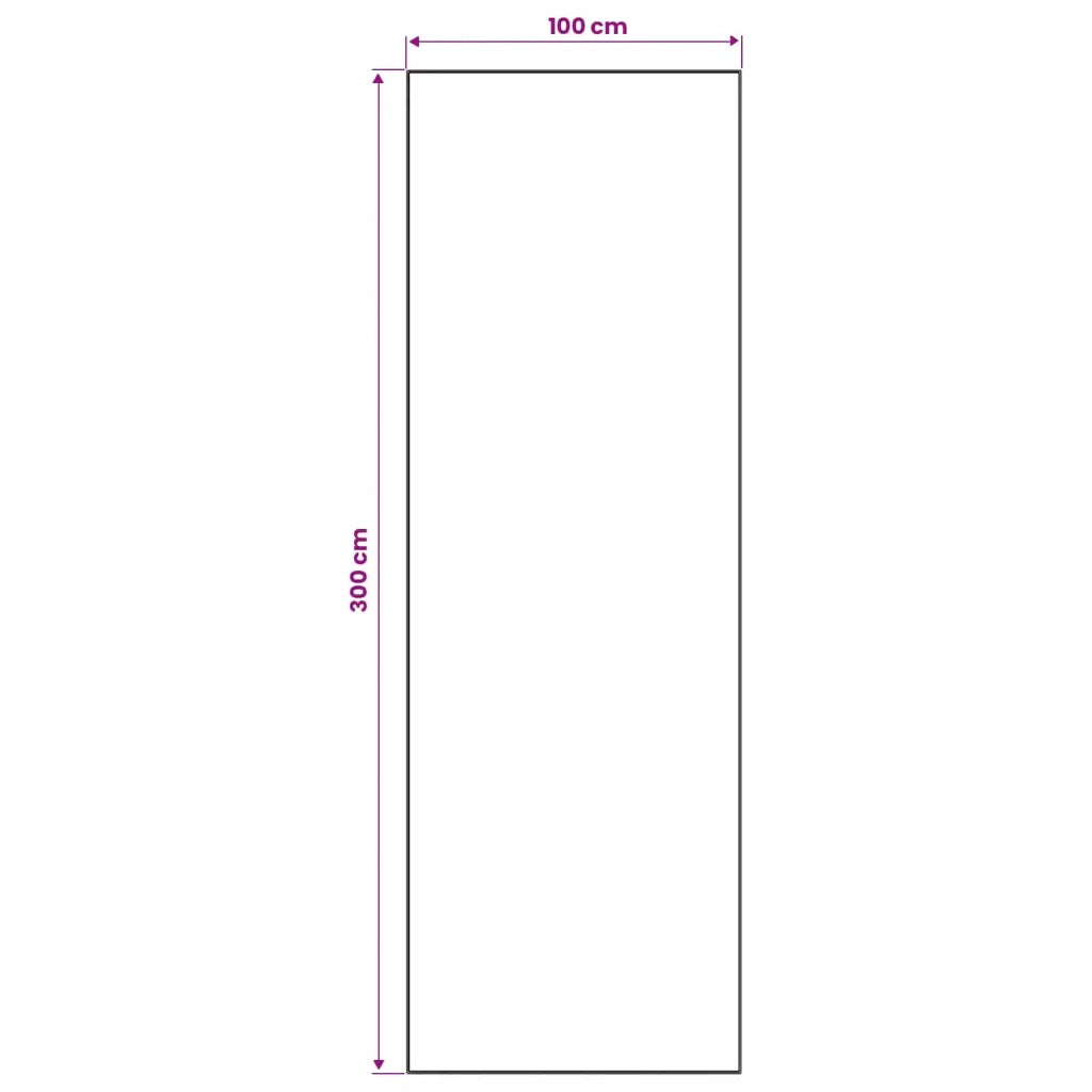 Runner Tappeto LESAKA Marrone 100 x 300 cm Velluto diamante 42045283
