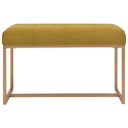 Panca-Sgabello 80 cm in Velluto Senape