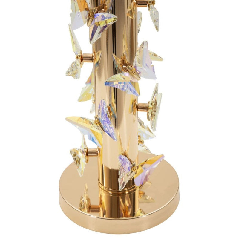 Lampadelle A Da Tavolo Gold Butterfly cm ø 35x74