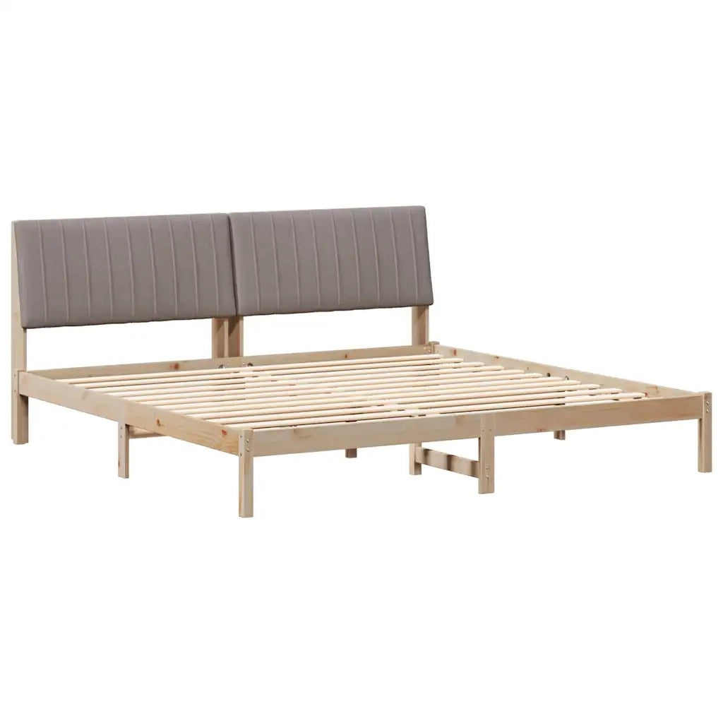 Struttura del letto Marrone 200 x 200 cm Pino massello 3394401