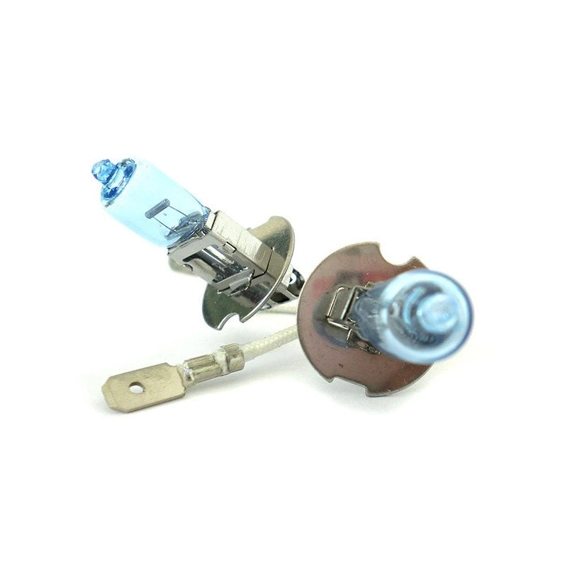 Coppia 2 Lampade Alogena H3 12V 55W PK22s Effetto Xenon Bianco Compatibile con Fari H3