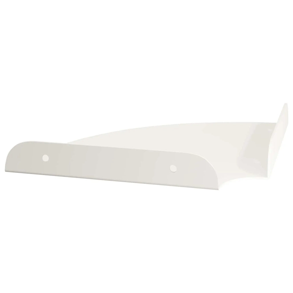 Mensola sospesa con lo scaffale 4 pcs Bianco 18 x 18 x 2 cm 8004097