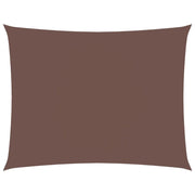 Parasole a vela | Telo Ombra | Vela da ombra in Tessuto Oxford Rettangolare 3,5x4,5m Marrone