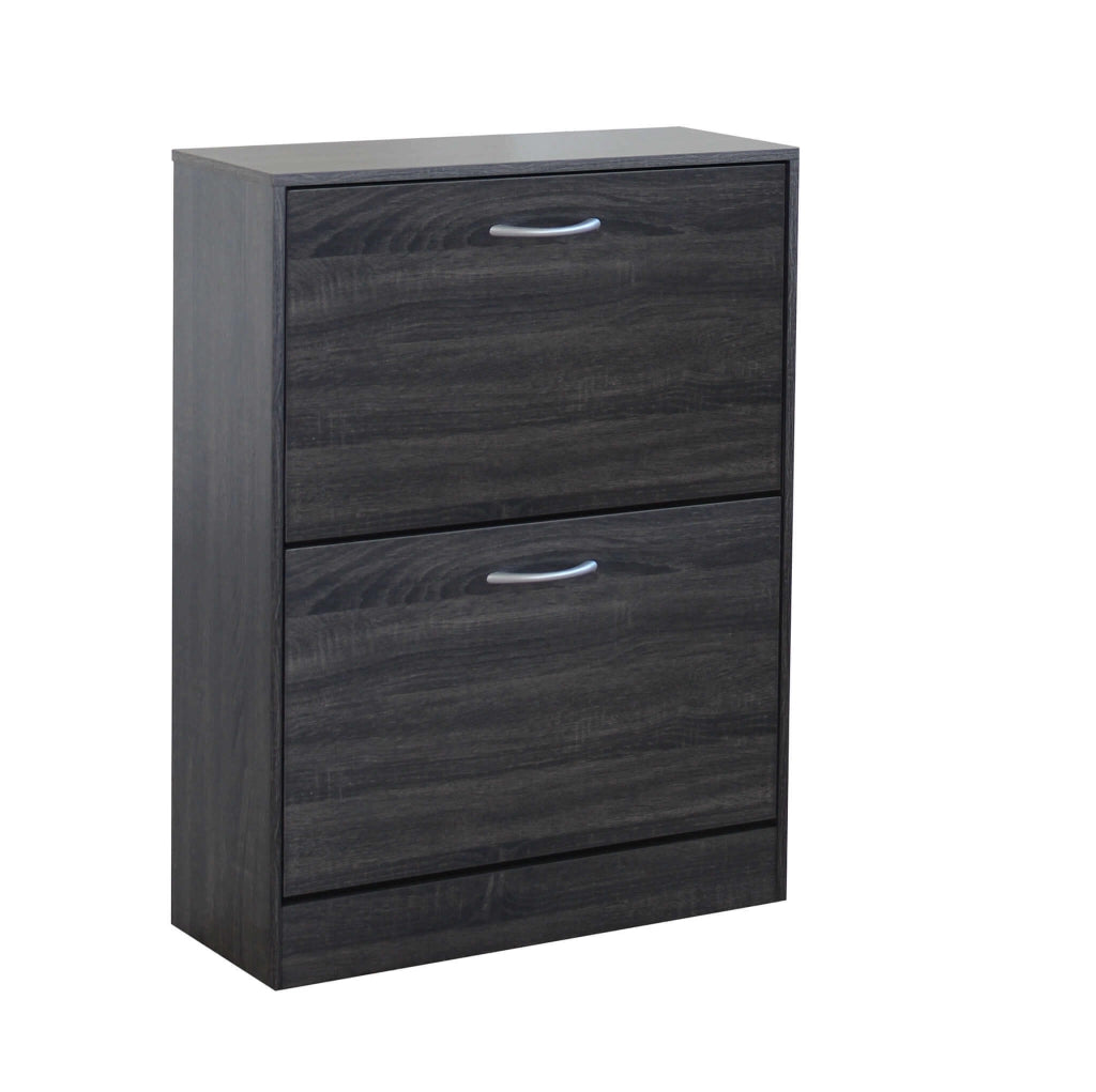 SCARPIERA SALLY GRIGIO SCURO CON 2 ANTE A RIBALTA 60 X 24 X H80 CM