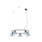 TATAWIN S metallo 5L Lampada sospensione circolare bianca