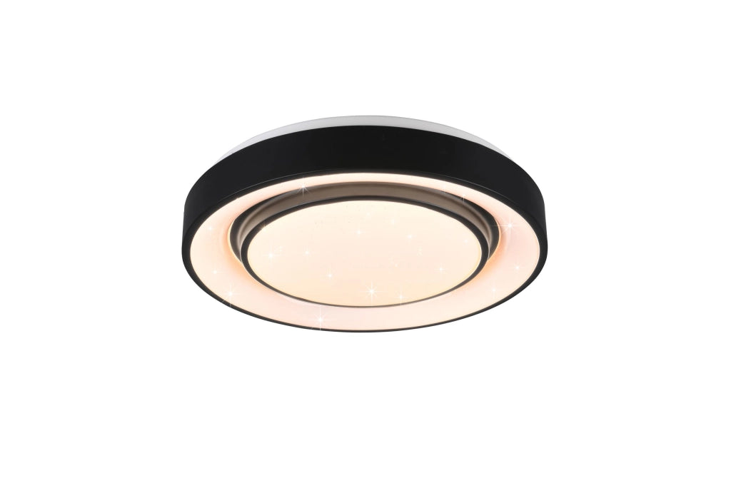 Plafoniera da Interno a LED in Metallo Nero Opaco