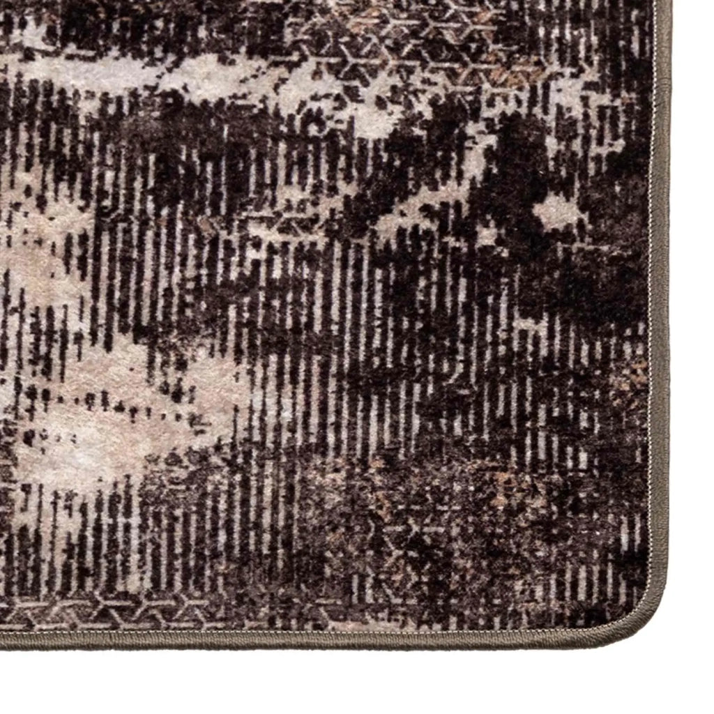 Runner Tappeto MARSA Nero 50 x 400 cm Poliestere e PVC
