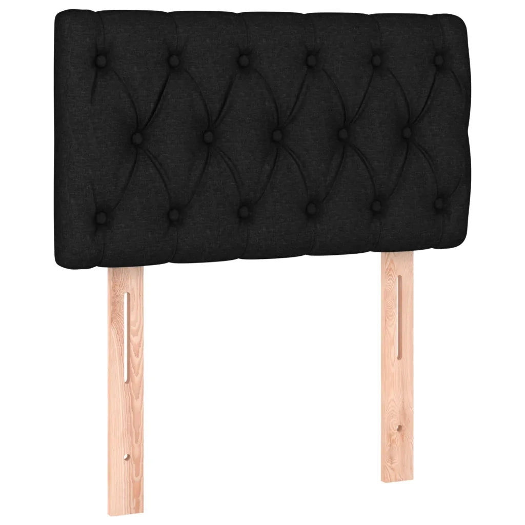 Letto a Molle con Materasso e LED Nero 80x200 cm in Tessuto cod mxl 46684