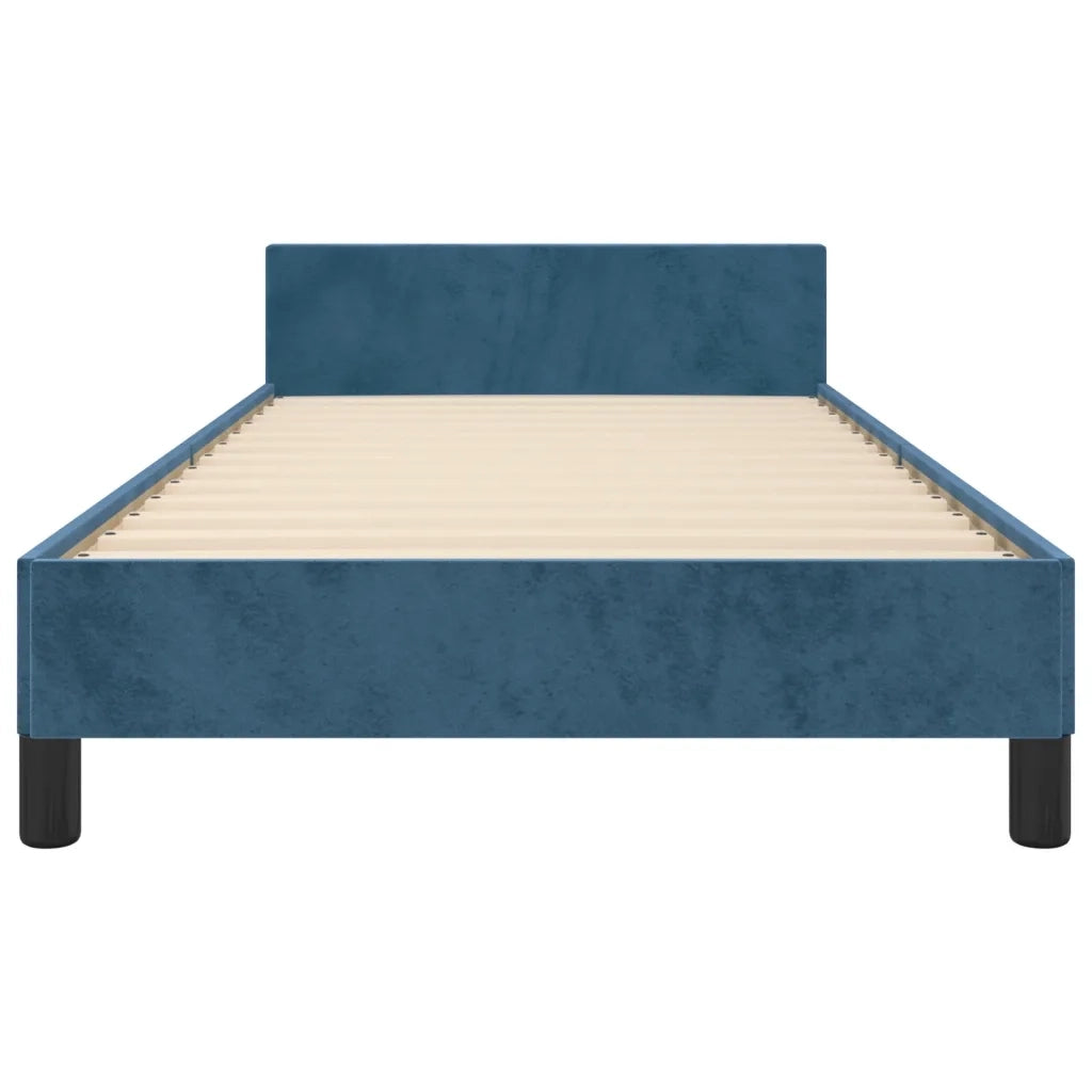 Giroletto senza Materasso Blu Scuro 90x200 cm in Velluto 3125920