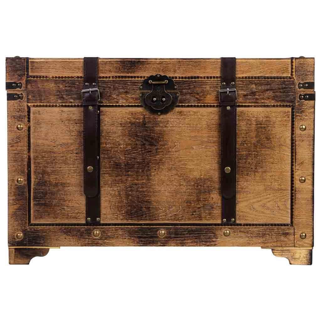 Baule in legno marrone 75x74x51