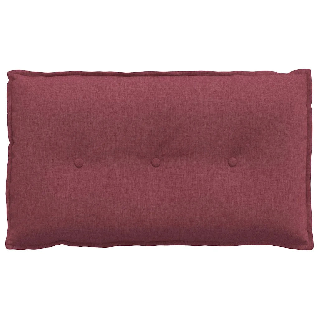 Cuscino per Schiena | Cuscino dorsale Rosso Vino 80 x 19 x 50 cm Tessuto