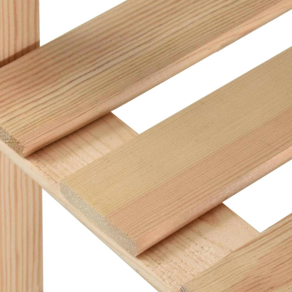 Scaffale portaoggetti a 5 ripiani 170 x 28,5 x 170 cm legno di pino massello 02_0000659