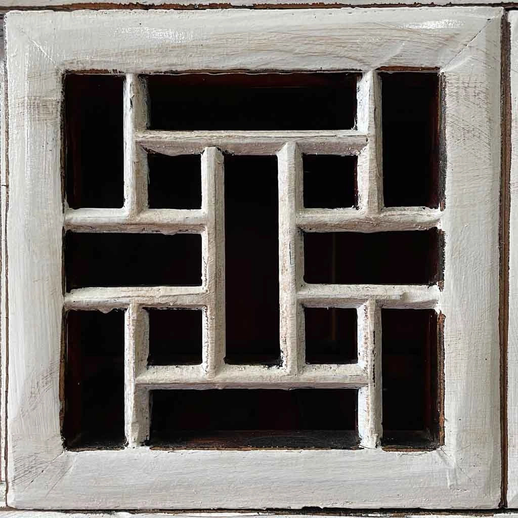Armadio in legno bianco fatto a mano 96x42x175h cm