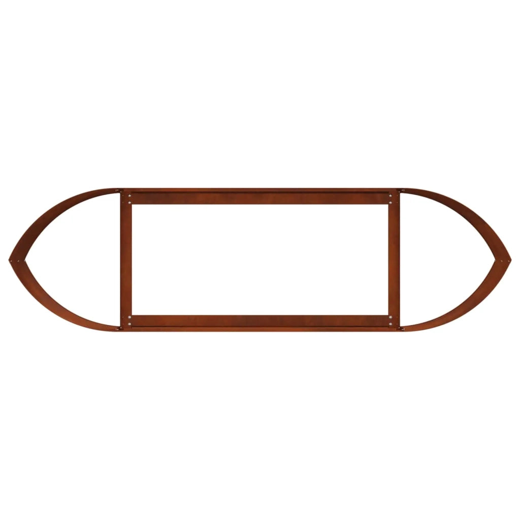 Letto rialzato da giardino Acciaio Corten 140 x 40 x 40 cm 8011718