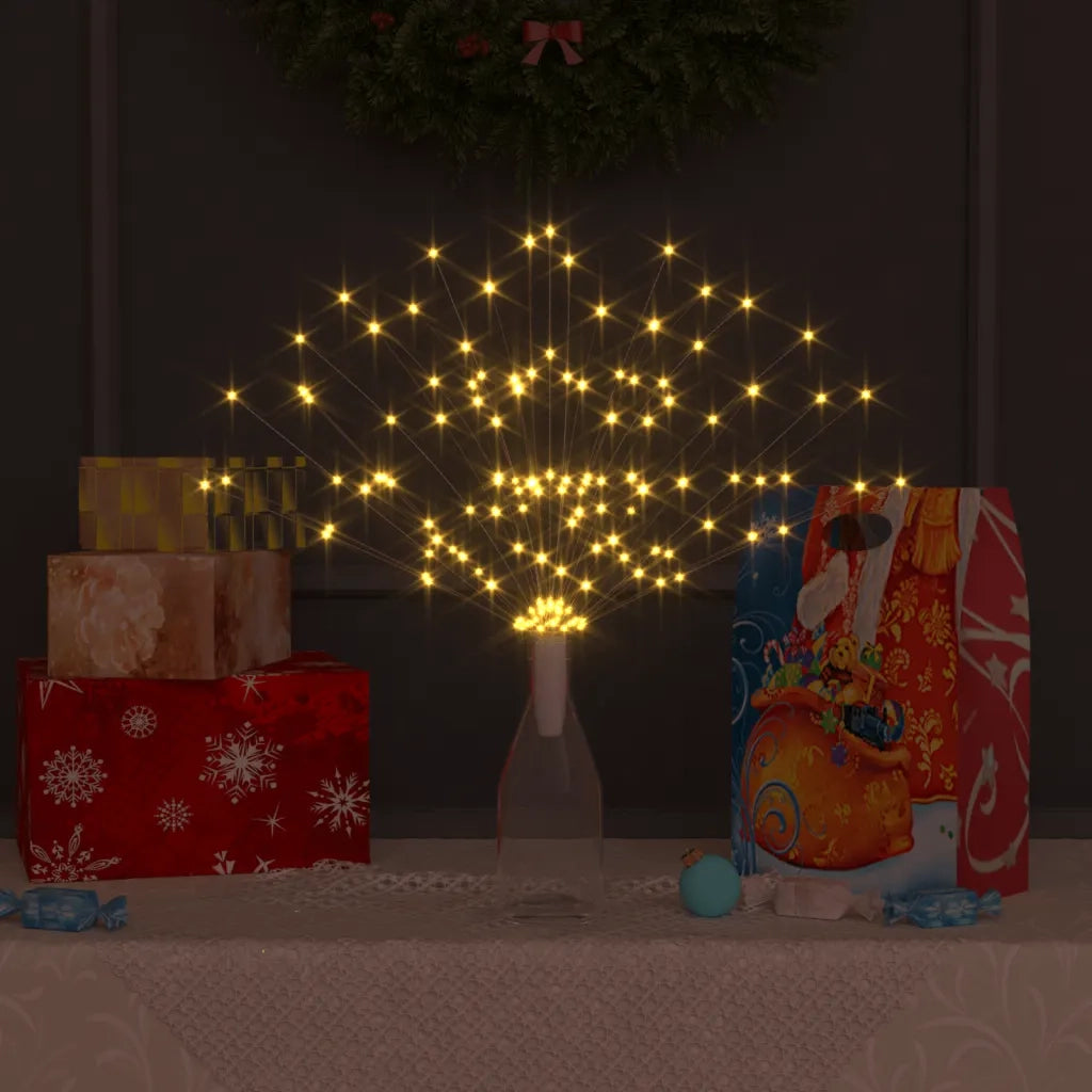 Luci di Natale Fuochi d'Artificio Bianco Caldo 20 cm 140 LED CFW4128923