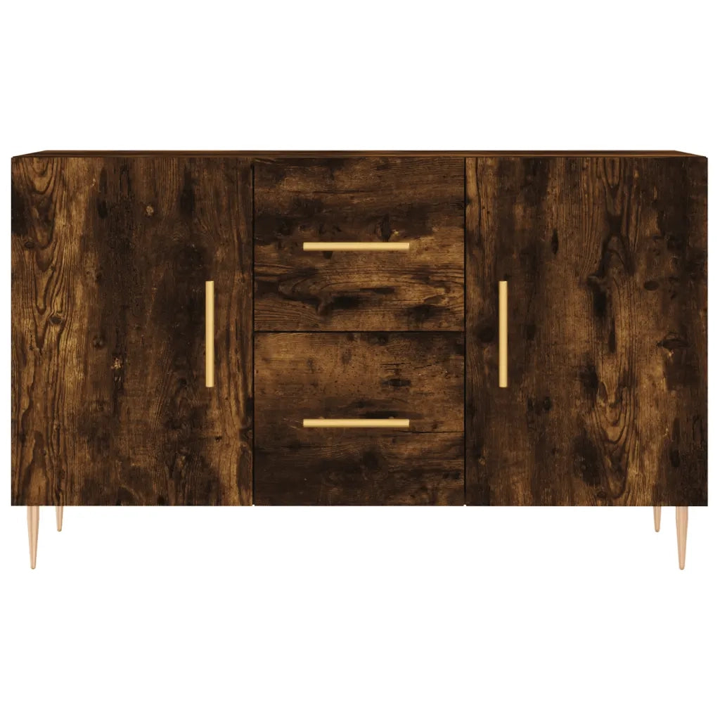 Credenza | Madia | Buffet da pranzo | Armadio da pranzo Rovere Fumo 100x36x60 cm in Legno Multistrato