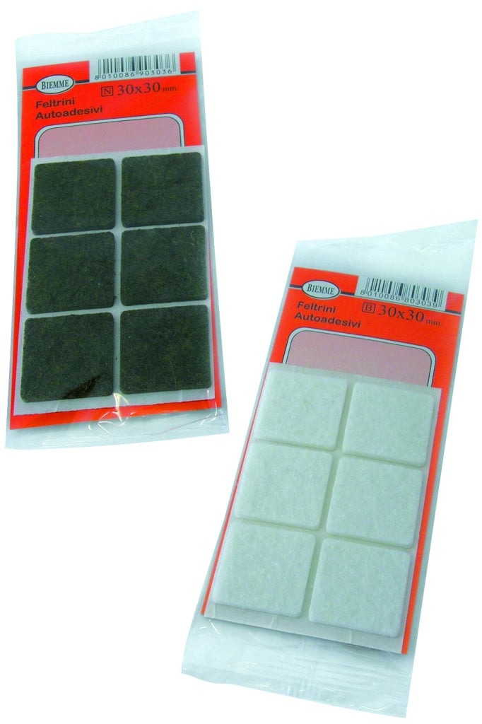 FELTRINO MILLEUSI QUADRATO - Col. Marrone mm. 20x20 10 pz. 50.00 confezioni