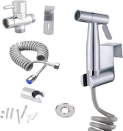 Set di bidet a mano - Doccia per bagno in acciaio inossidabile - Igiene personale - Pulizia bagno - Tubo da 15 m - Supporto