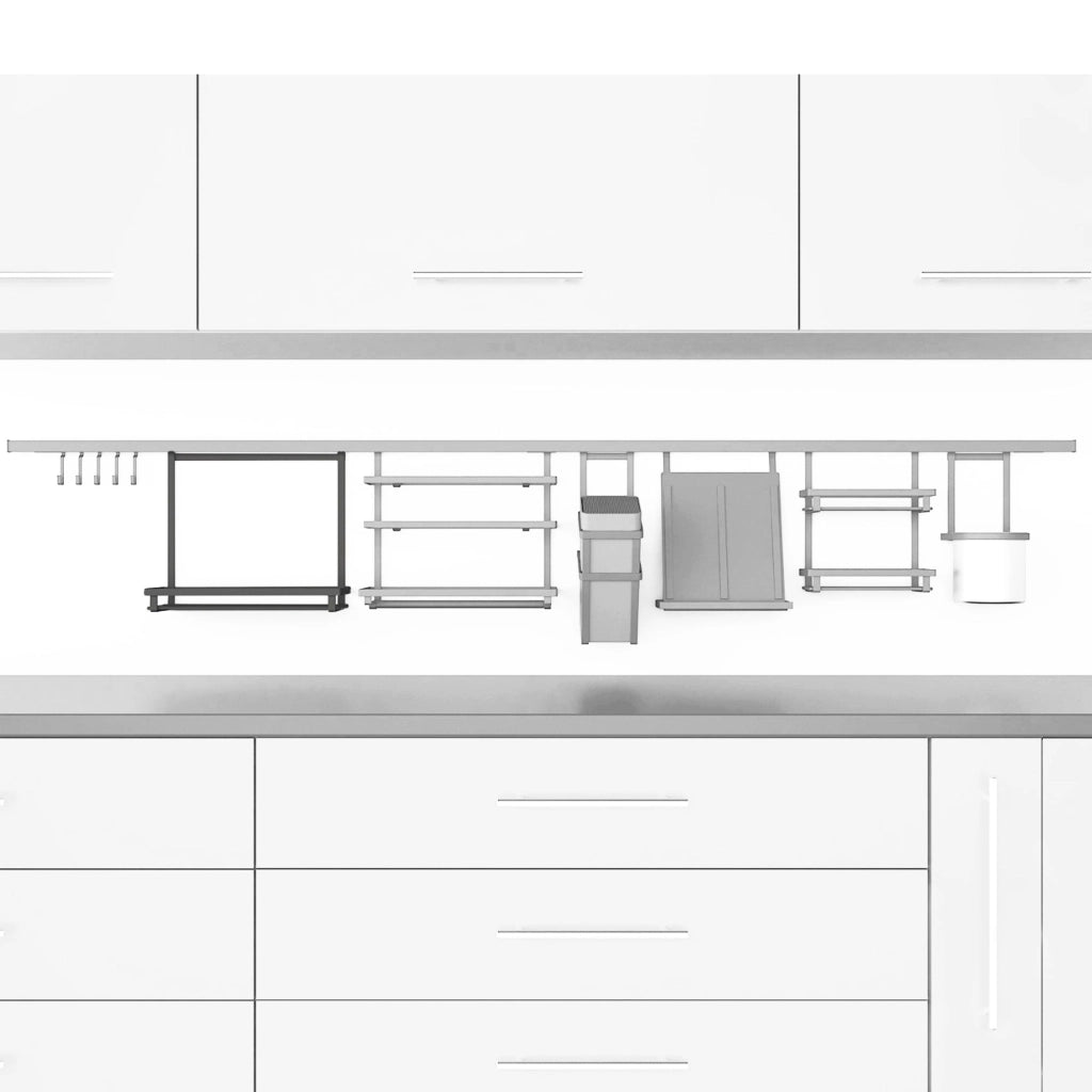Set da 5 Ganci da Appendere Acciaio Grigio Antracite. Emuca