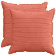 Federa 2 pz HOUTEN Rosso Arancio 80 x 80 cm corduroy 921647