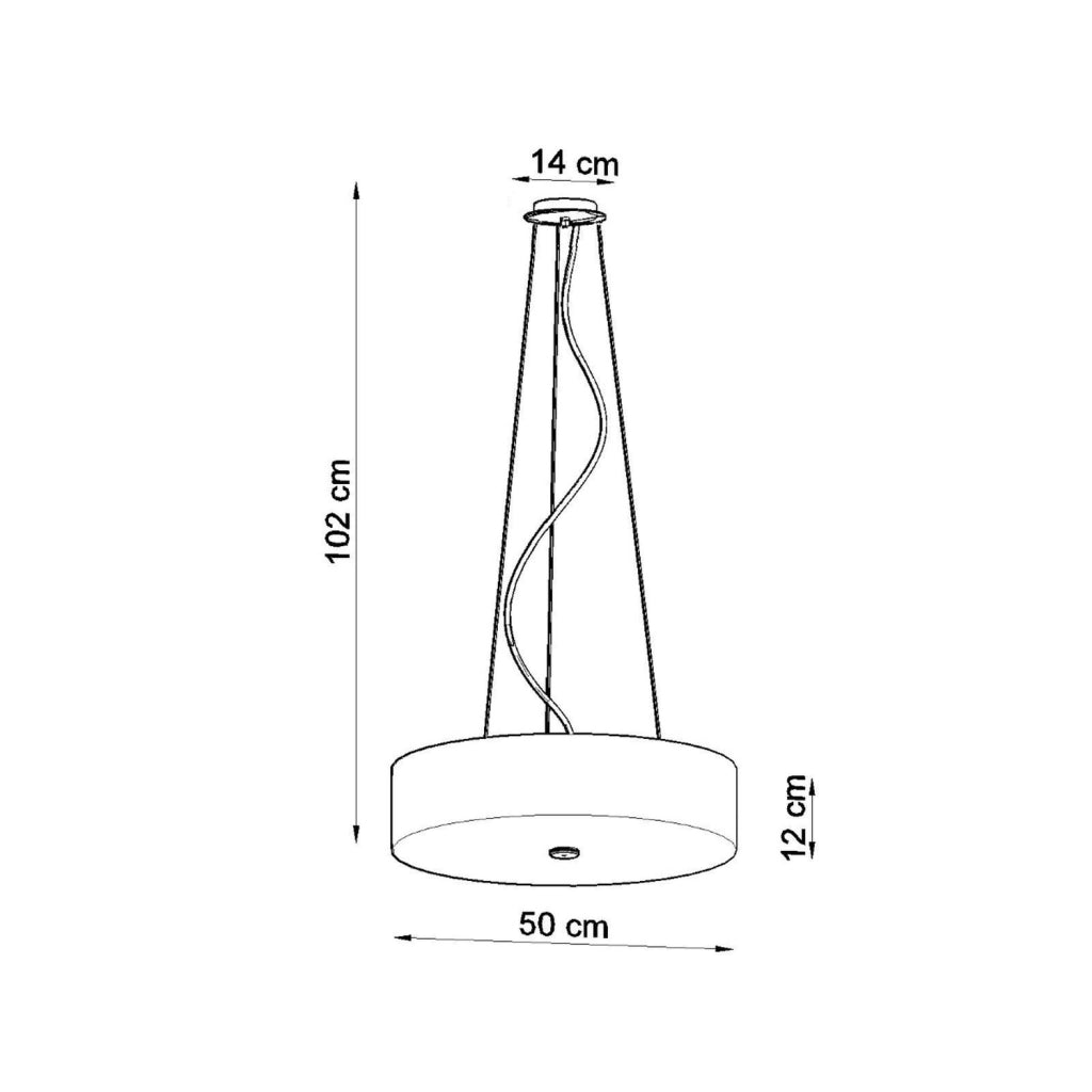 Lampada a sospensione GRADUS Pure Lume nera Ø50 5xE27