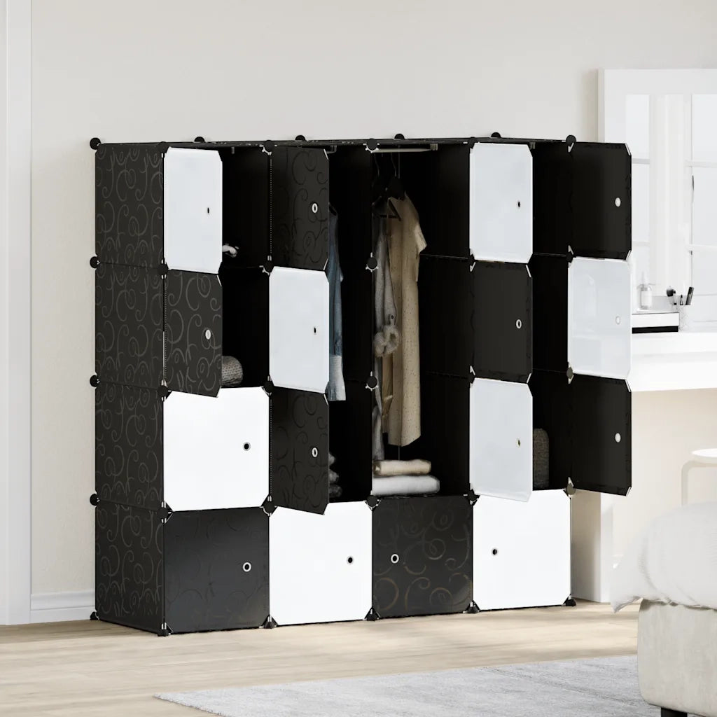 Organizzatore Portaoggetti con 16 Cubi e Aste per Appendere PP CFW4664803