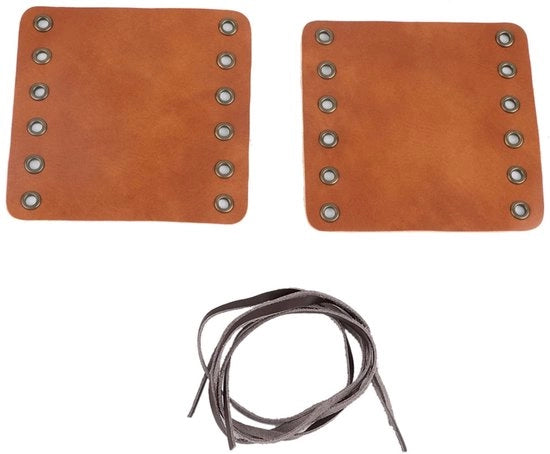 Accessori per motocicletta - Manubrio di alta qualità in pelle - Set a 2 pezzi - Manubrio nero/rosa/rosso/giallo - Duraturo - Manubrio comodo per motocicletta