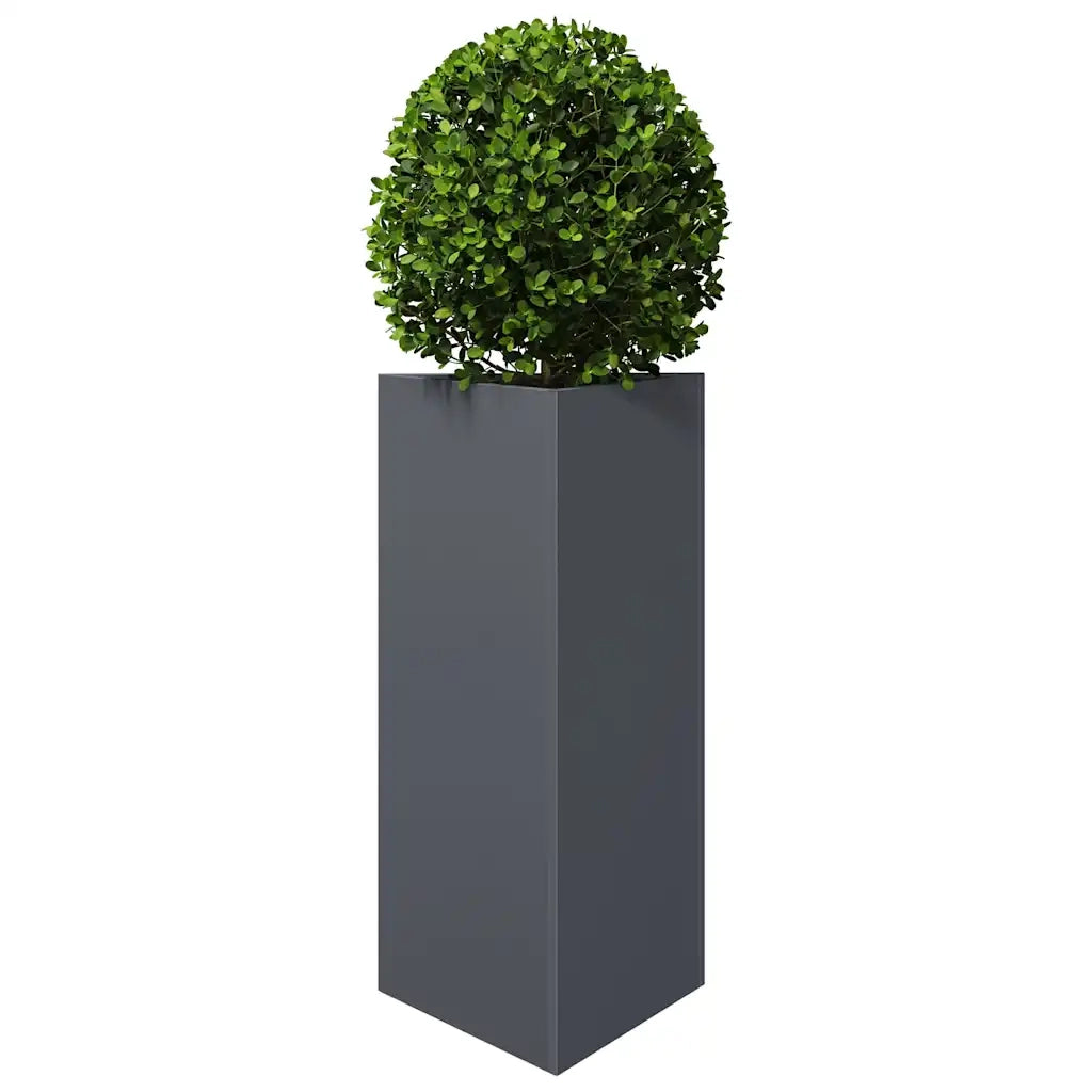 Fioriera Antracite Triangolare 40x34,5x75 cm in Acciaio 851161
