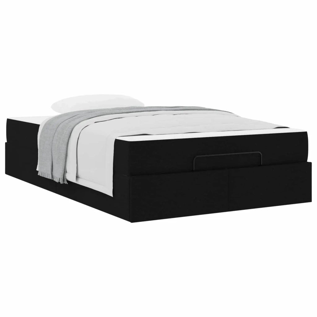 Struttura letto con materasso 2 pcs Nero Tessuto 3399475