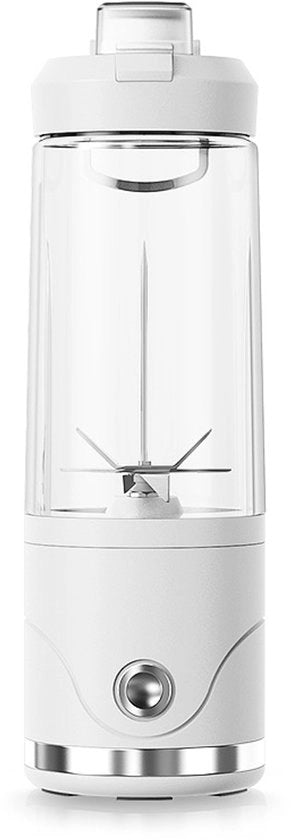 Blender portatile, beaker per proteine, centrifuga per succo elettrica USB caricabile, macchina per smoothie, trituratore di ghiaccio, blender da viaggio, bicchiere per shake di proteine, resistente al lavastoviglie.