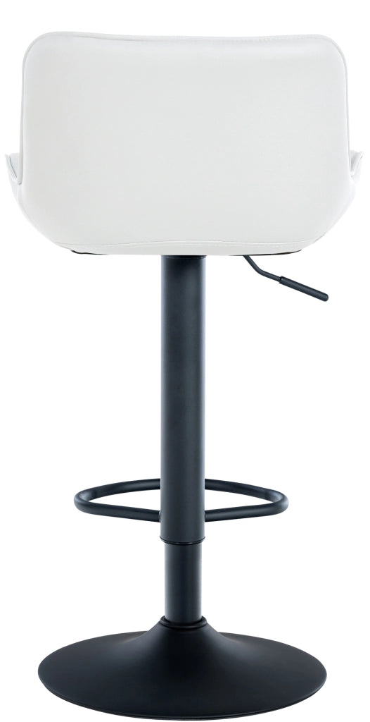 Set di 2 Sgabello da bar Minosa bianco,Finta pelle