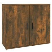 Credenza | Madia | Buffet da pranzo | Armadio da pranzo Rovere Fumo 80x33x70 cm in Legno Multistrato