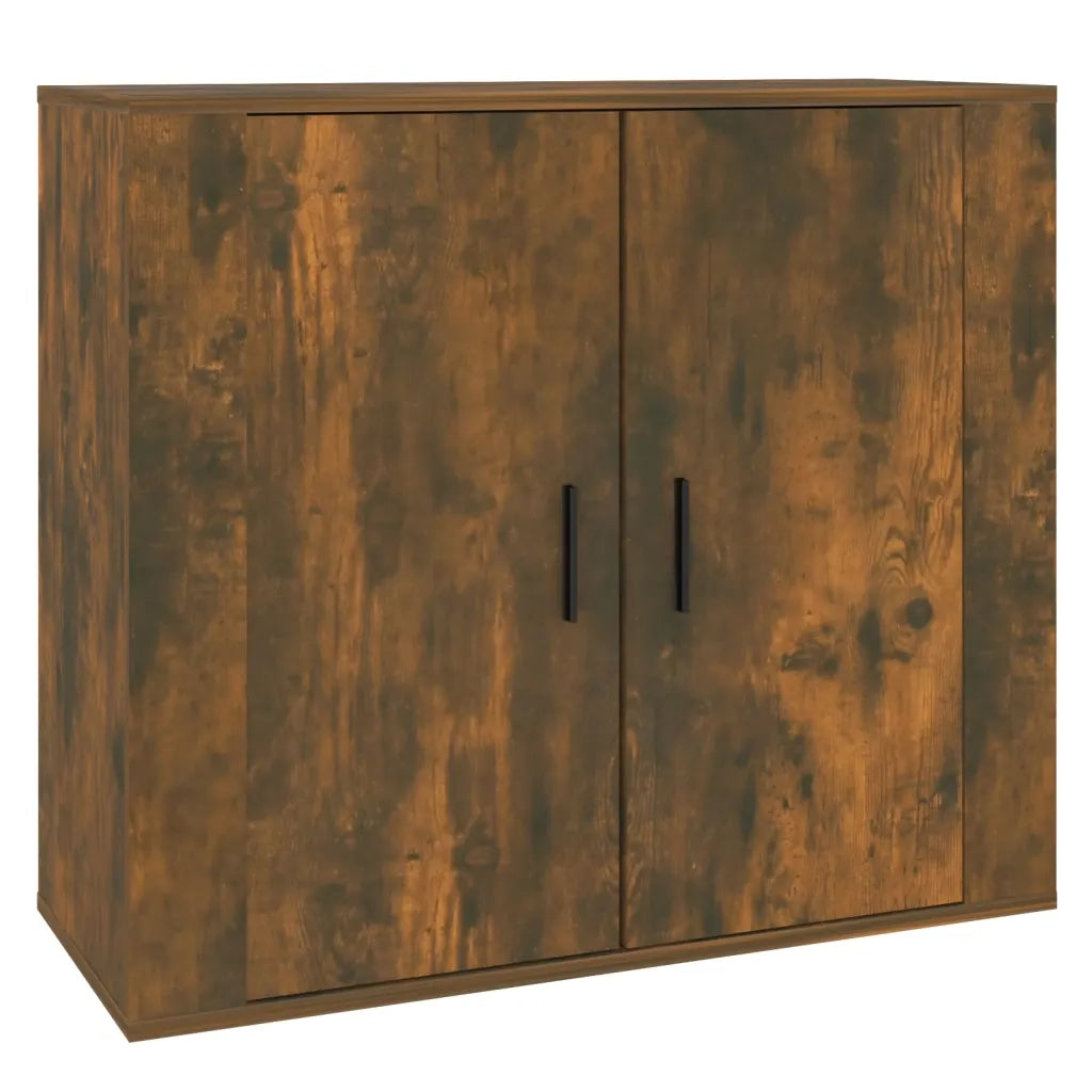 Credenza | Madia | Buffet da pranzo | Armadio da pranzo Rovere Fumo 80x33x70 cm in Legno Multistrato
