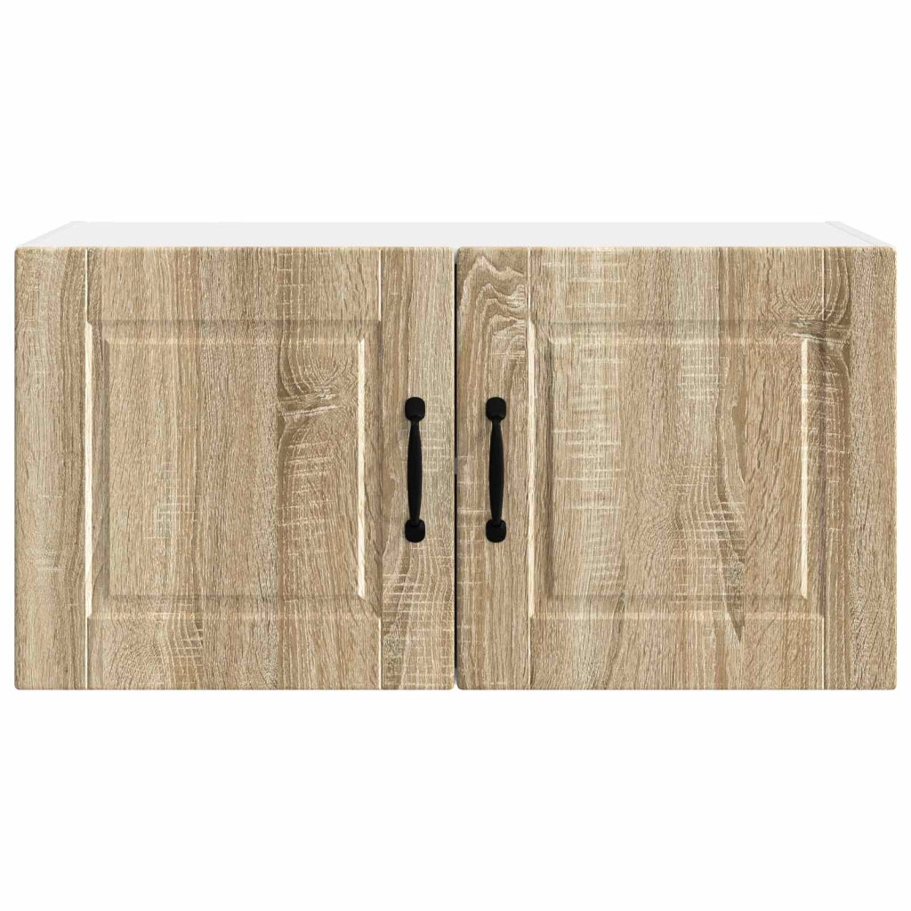 Pensile da cucina moderno a parete pratico per riporre oggetti design pulito 80 x 31 x 40 cm legno composito rovere Sonoma 02_0054282