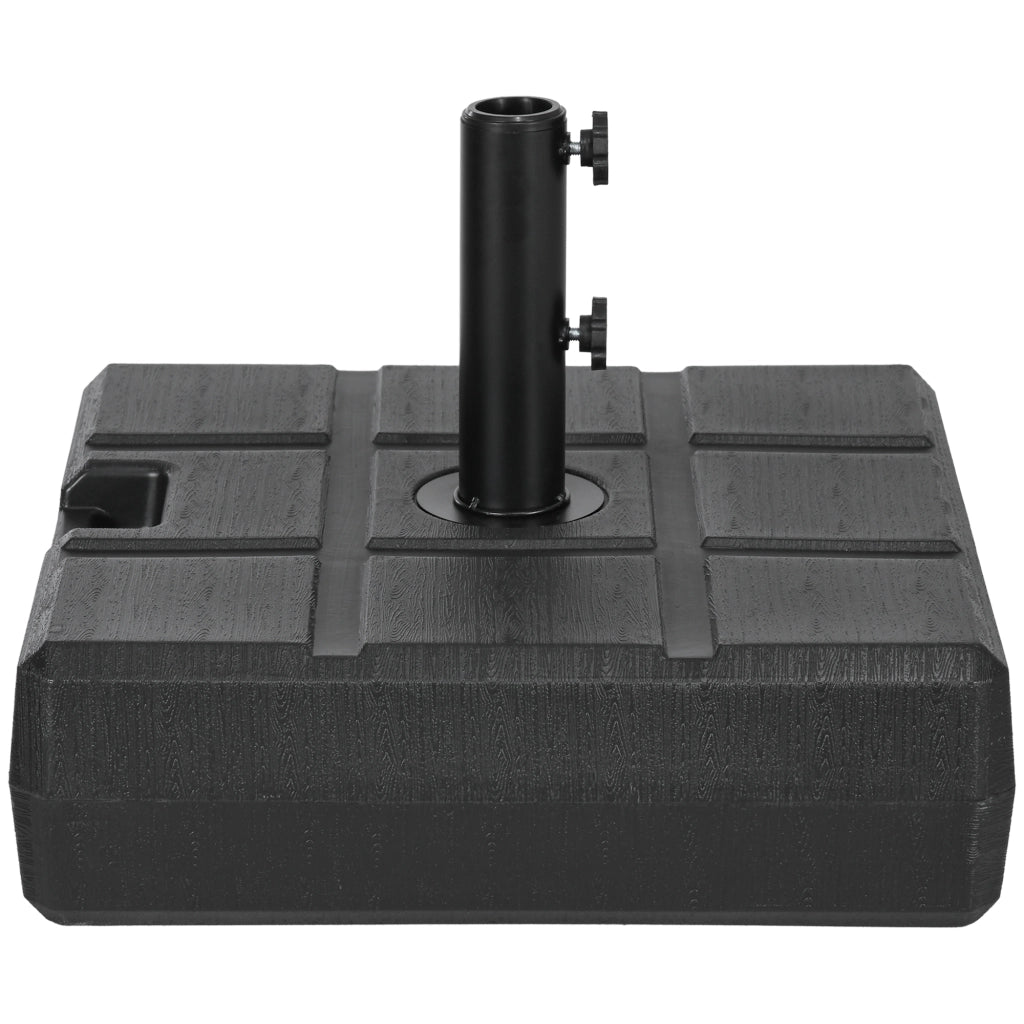 Sostegno per Ombrellone Riempi con Acqua o Sabbia ¨C Zephmum ¨C 49x49x36,5 cm Nero
