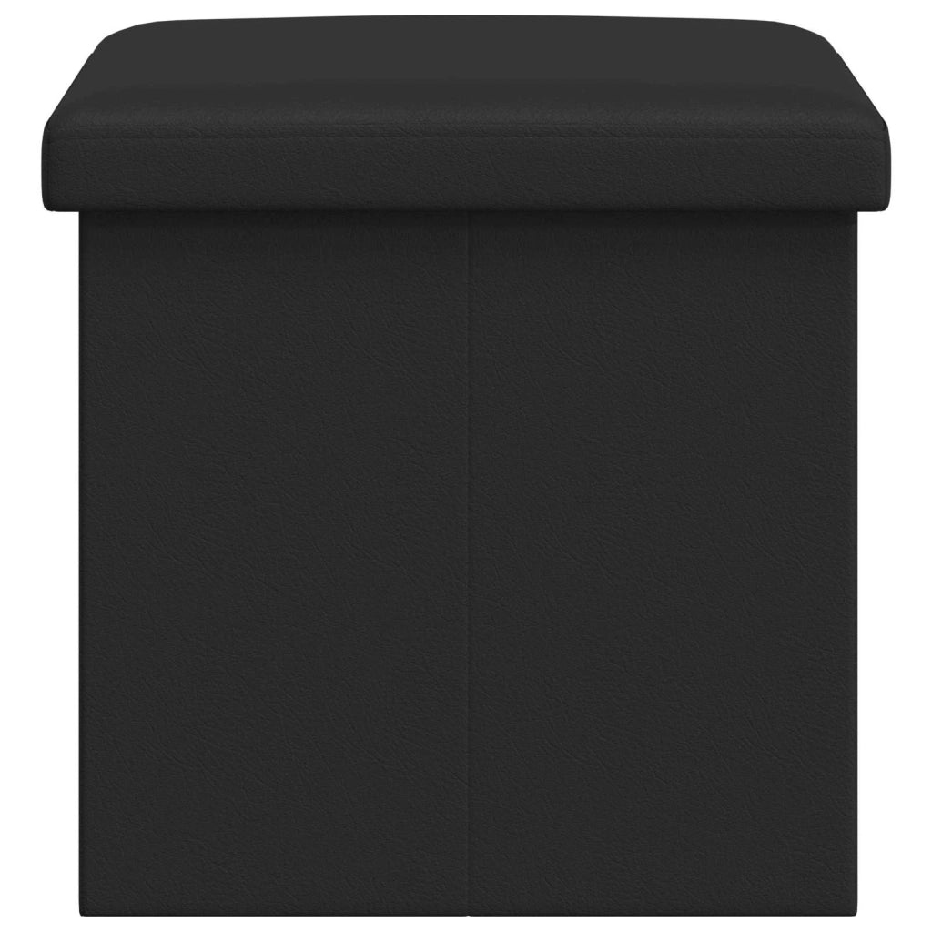 Panchina di stoccaggio pieghevole Nero PVC 42045233
