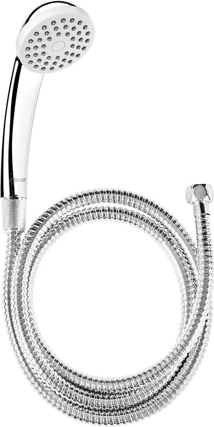 Set di doccia "Amarela" - doccia manuale Ø 67 mm - 1 tipo di getto - pezzo di protezione contro la calcificazione e risparmio d'acqua - tubo di doccia/doccia 150 cm / testa di doccia per doccia e vasca / set di teste di doccia / TECB3433