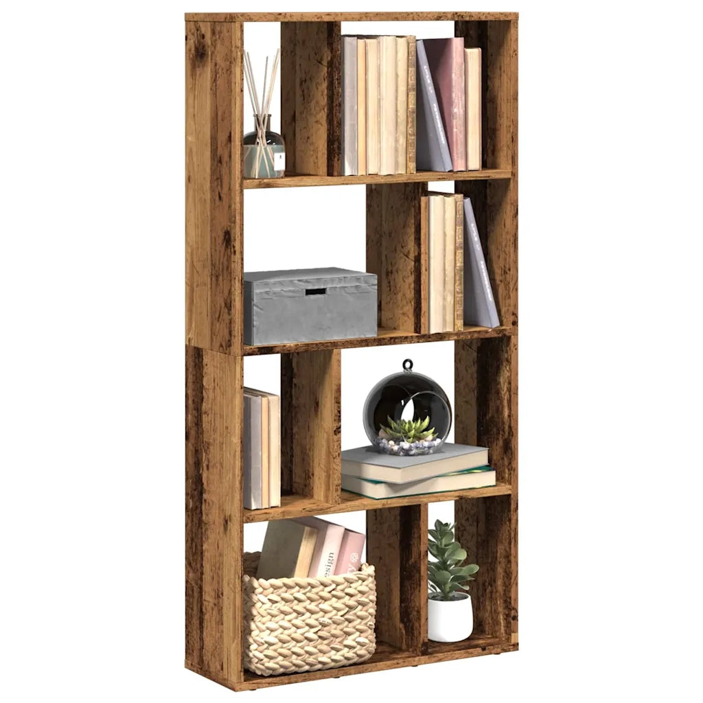 Libreria-Scaffale per Libri-Mobile di Stoccaggio Legno Antico 60x20x120 cm in Truciolato