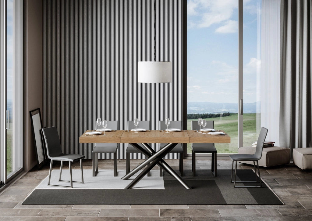 Tavolo Allungabile 140/244x90x77 cm Famas Premium Quercia Natura