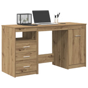 Scrivania con armadietto in Legno Multistrato Rovere Artigianale 3328552