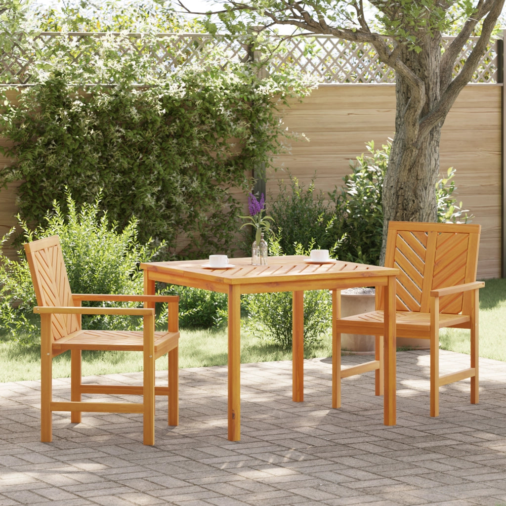 Set da pranzo da giardino in 3 pezzi Legno massello di acacia