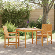 Set da pranzo da giardino in 3 pezzi Legno massello di acacia
