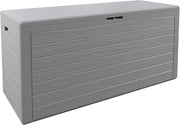 ® Baule da Giardino XXL 280L Effetto Legno Cassapanca Richiudibile 116x43x55cm Box Multibox Contenitore Cuscini
