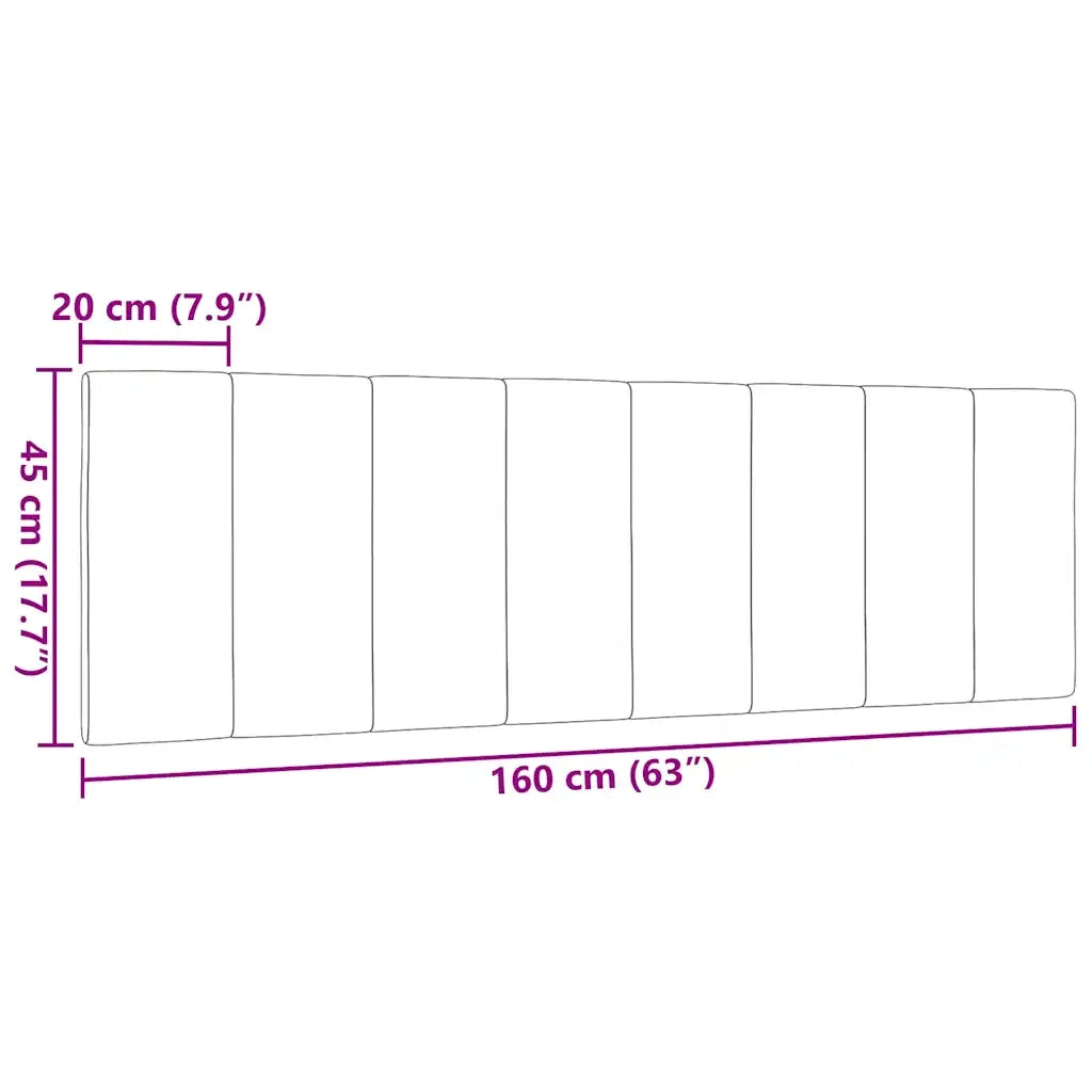 vidaXL Cuscino Testiera Grigio Scuro 160 cm in Tessuto