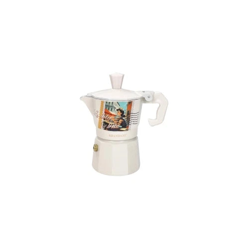 CAFFETTIERA LA DOLCE VITA AVORIO 1 TAZZA ALLUMINIO