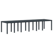 Tavolo da Giardino Antracite 350 x 100 x 74 cm polyrattan
