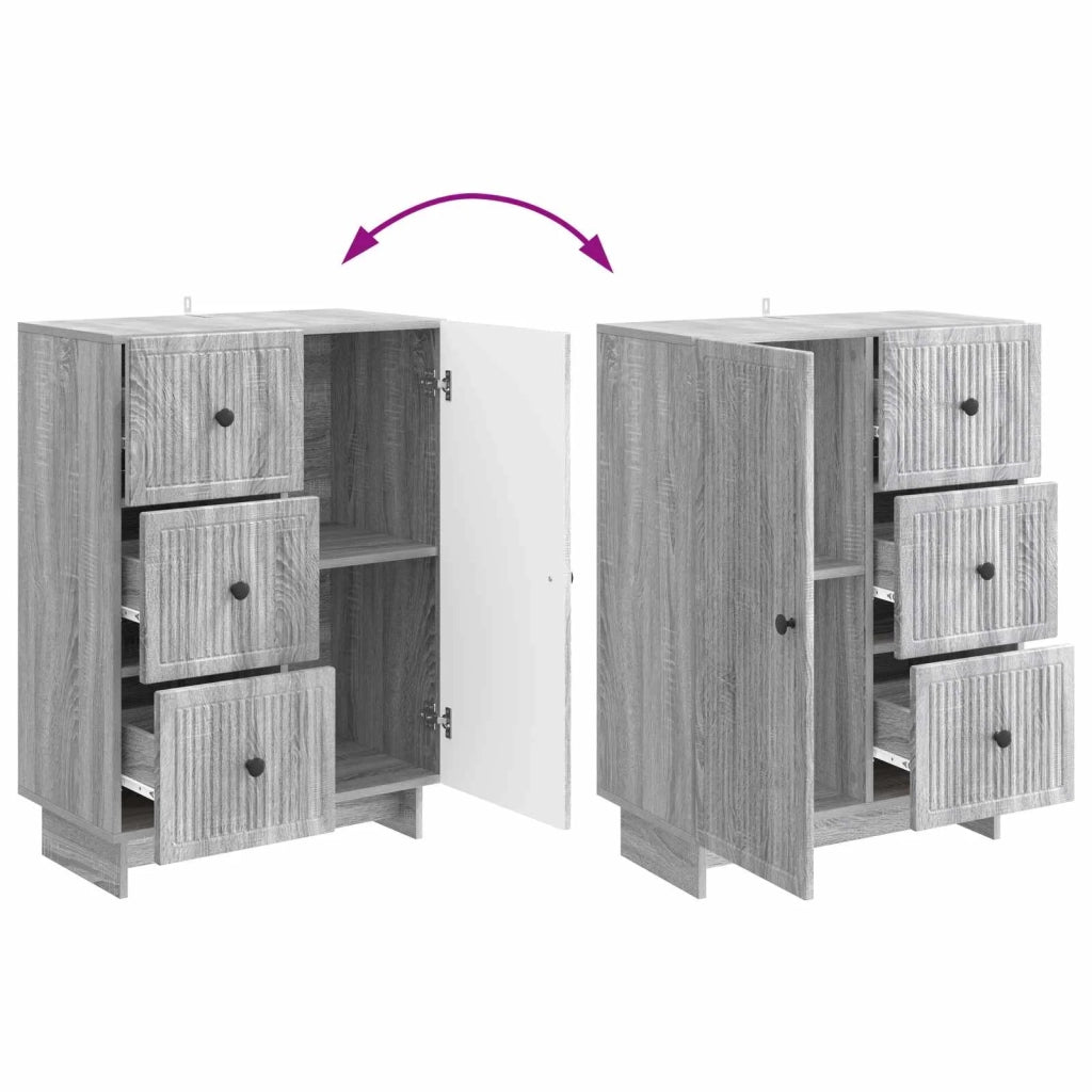 Credenza Grigio Sonoma 66 x 34,5 x 90 cm Legno ingegnerizzato