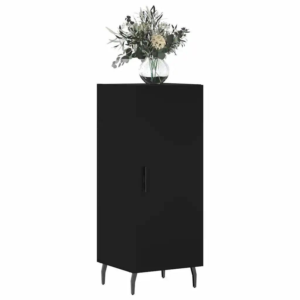 Credenza | Madia | Buffet da pranzo | Armadio da pranzo Nero 34,5x34x90 cm in Legno Multistrato