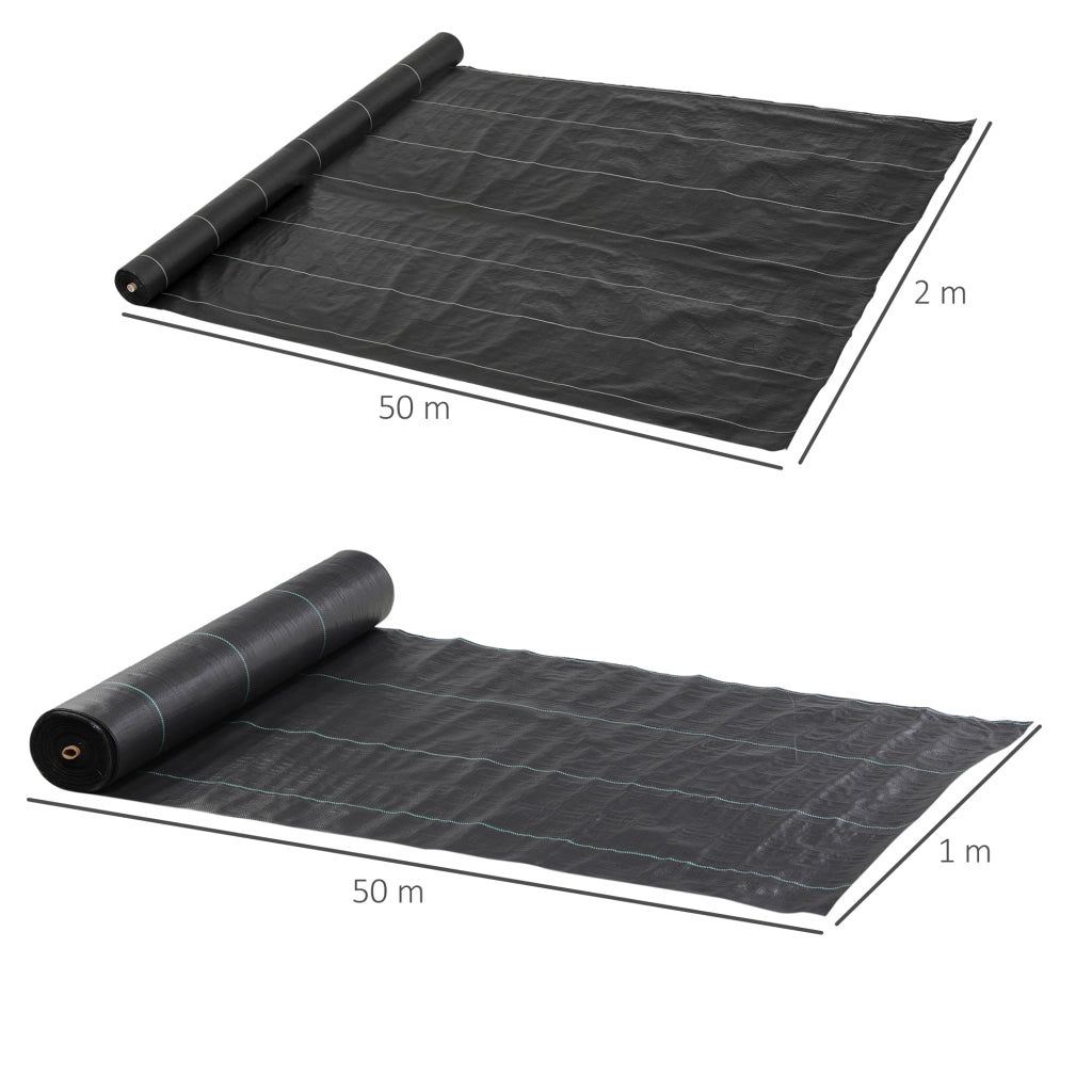 Tessuto Non Tessuto per Giardino ¨C zephmum ¨C 60 g/m2 2x25 m Nero