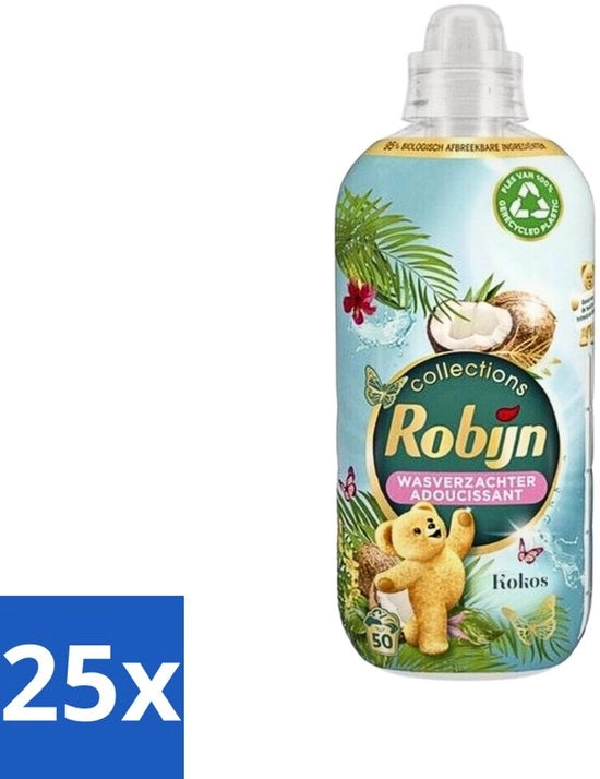 25 x Kit di Detersivo per Lavatrice - Detersivo Kokos - 1,25L - 50 Uso - Detersivo Kokos - Detersivo Frizz - Detersivo Luxe - Detersivo Protezione Antisfregiamento